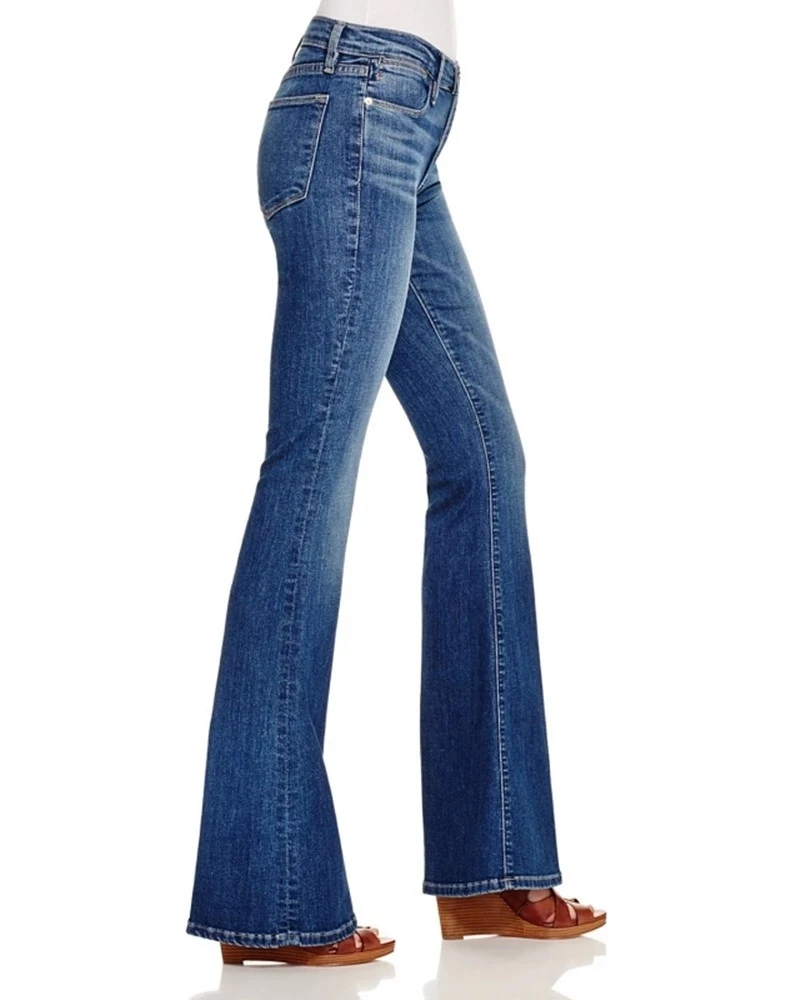China Factory Hot Sale Women High Waist Skinny Jeans Straight Leg Softener Baggy Jeans Women Bell Bottom Women Flare Jean Pants