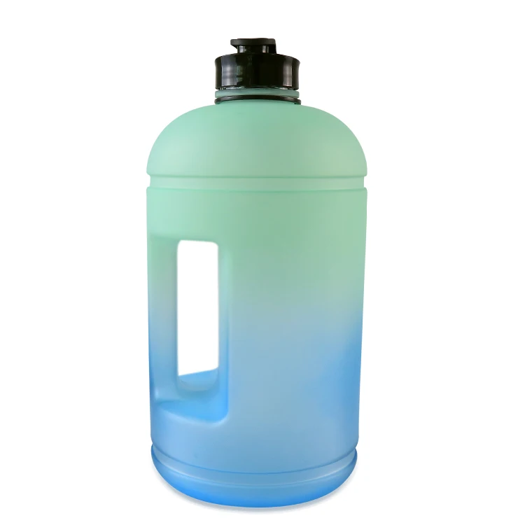 Оптовая продажа, пластиковая бутылка для воды большой емкости для спортзала, герметичная, с соломинкой, без БФА, Спортивная бутылка