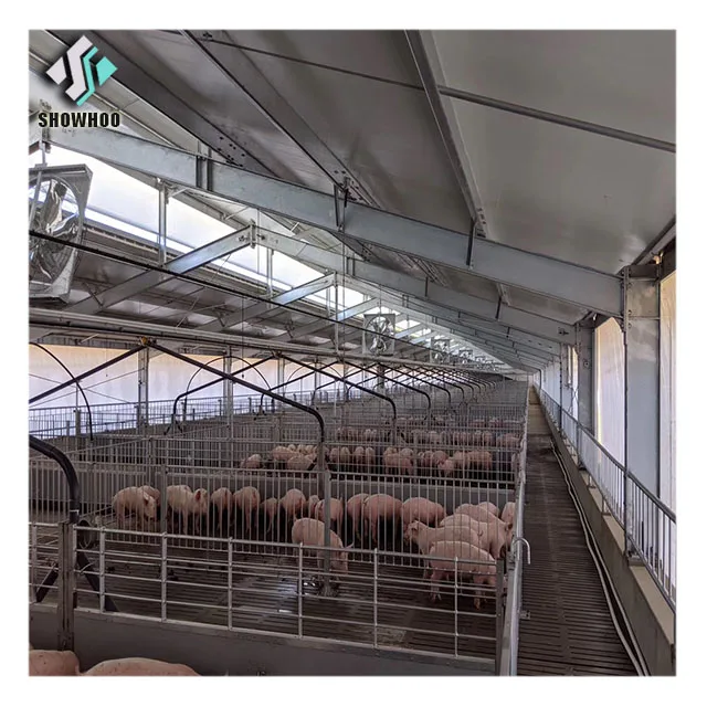 Design Structural Steel Prefab Agricultural Farm Buildings Pig Farm