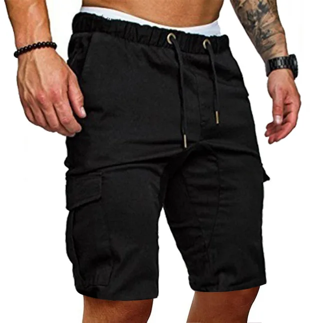 OEM Custom Zipper Pocket Twill Cotton Short Cargo Pants Casual Mens Khaki Stacked Chino Cargo Shorts For Men