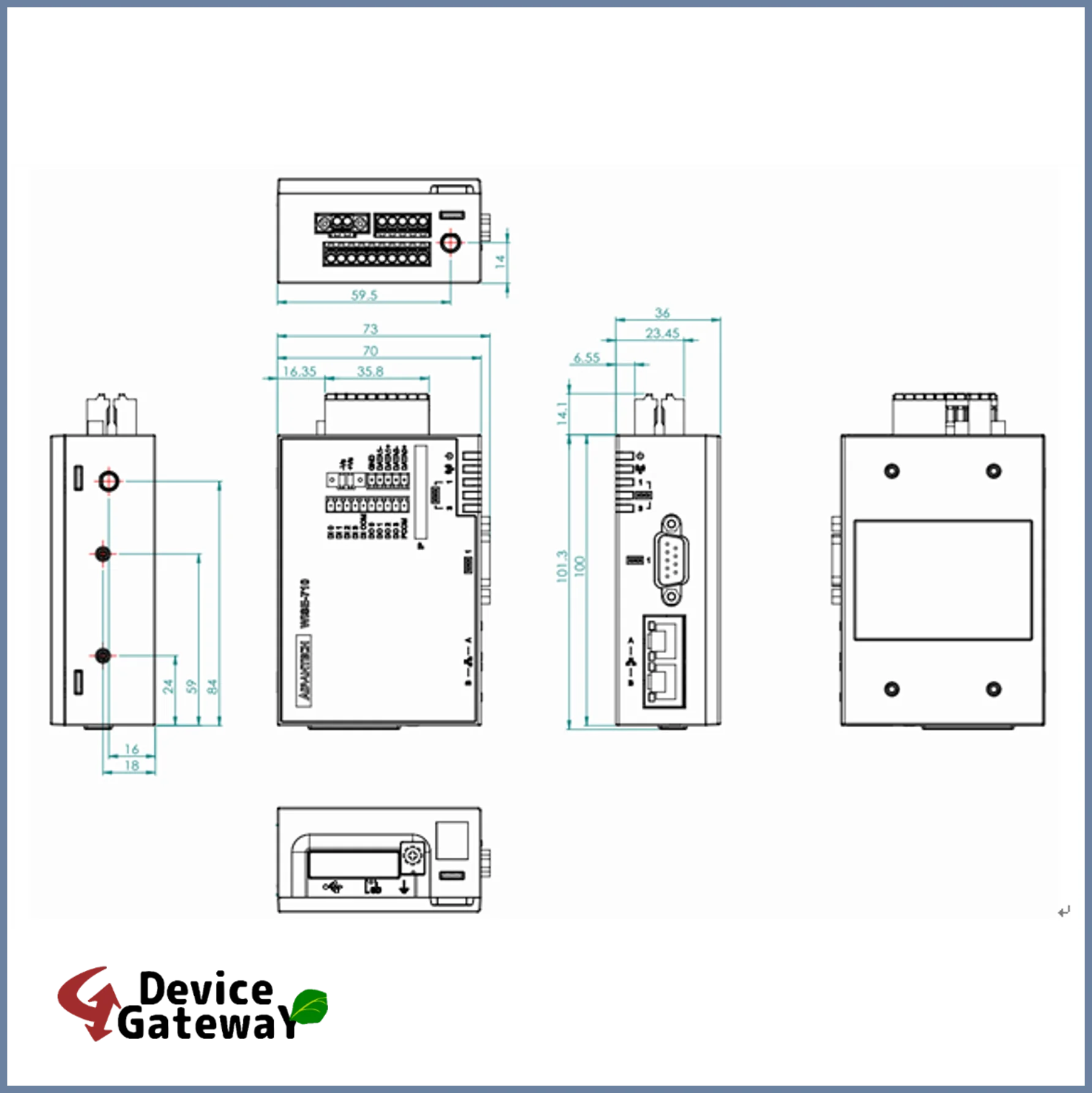 Fuji DeviceGateway DGW-W710 data access unit external modbus opc server enterprise