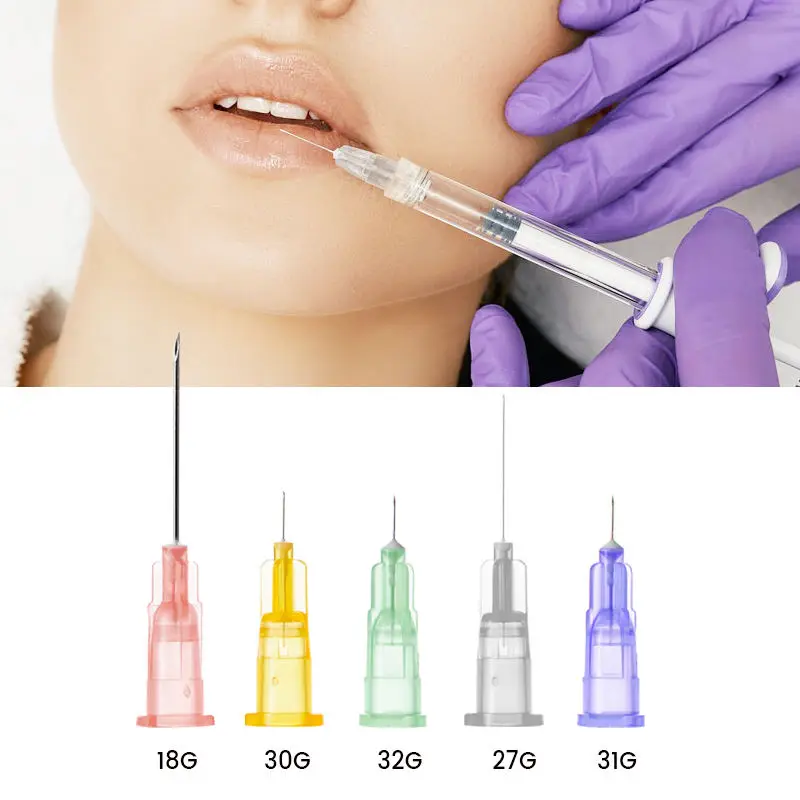 Factory price pink 34g 4mm bd ultra-fine medical disposable sterile cannula injection hypodermic needle