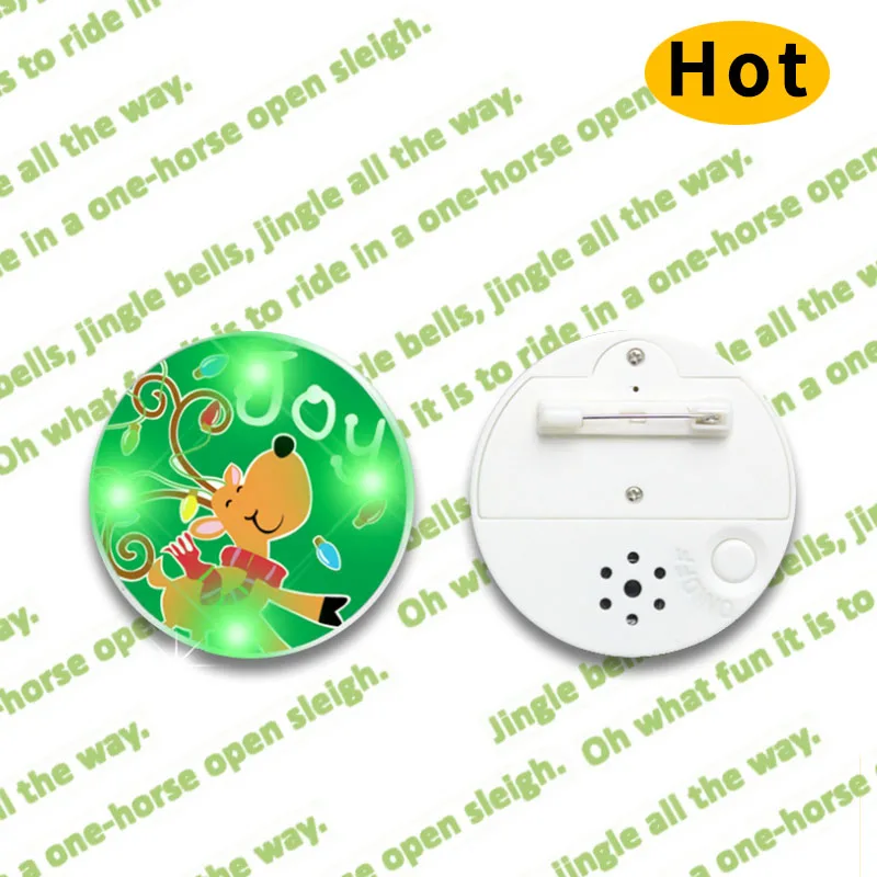 Trending Products Music sound Badge with Pin back for promotion gifts badge making machine