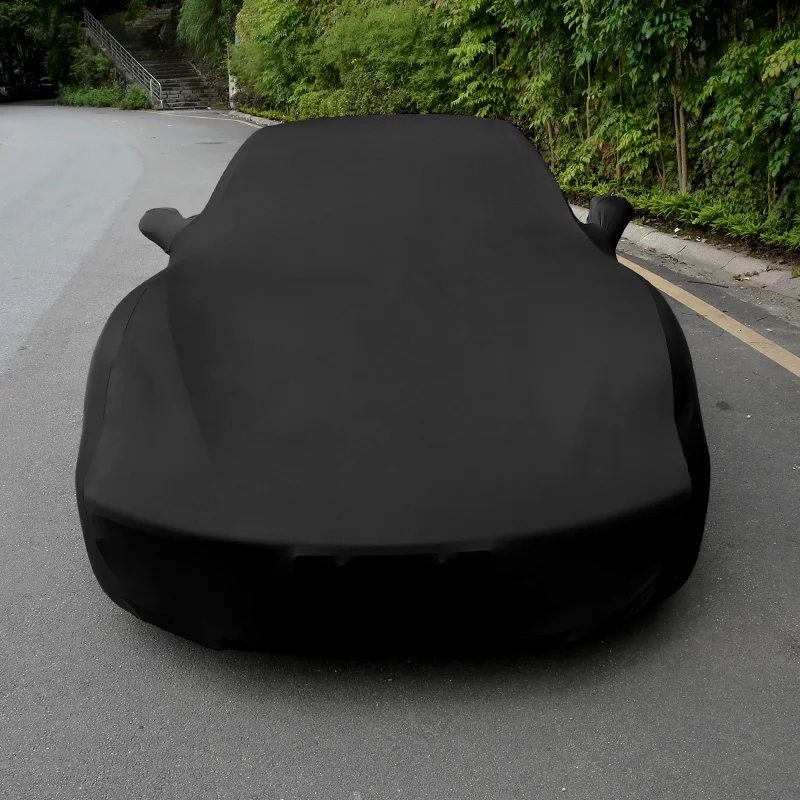 Premium Quality Custom Sedan Car Soft Full Body Covers Protection Velvet Elastic Car Covers