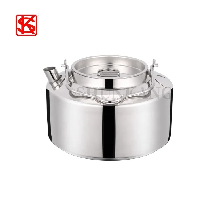 Camping Tea Kettle Outdoor Camping Portable Cooking Mini Stainless Steel Tea Kettle Pot