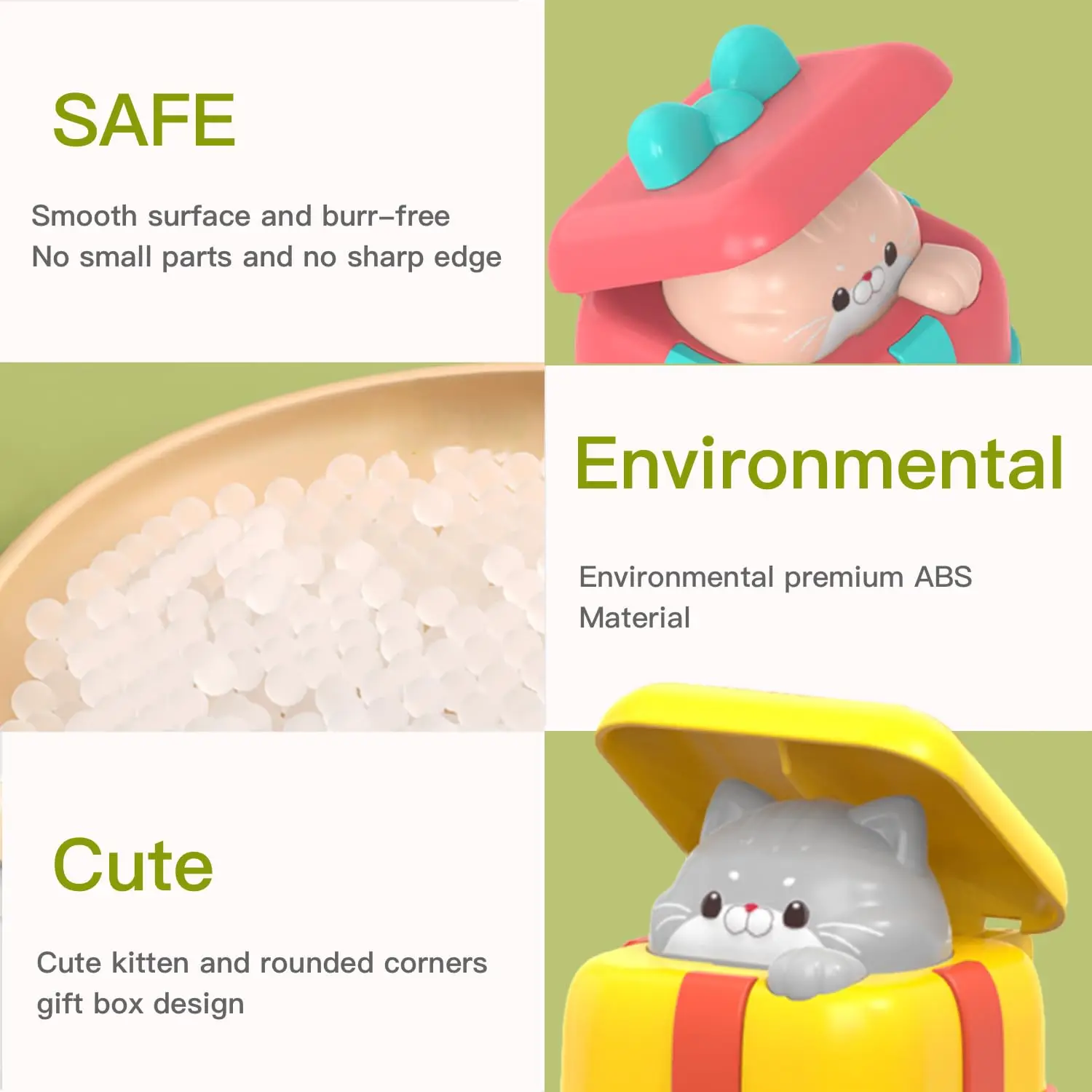 BGL Cheap price cartoon cat press and go car toys pull-back inertia cars for kids