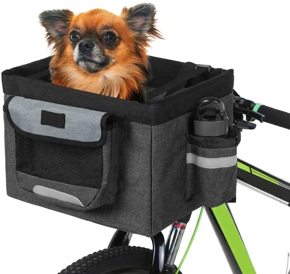 Outdoor Cycling Bike Pet Carrier Dog Bicycle Handlebar Basket
