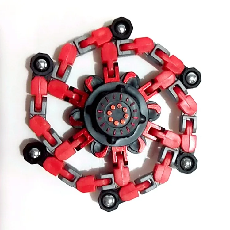 DIY Deformable Fingertip Mechanical Top Changeable Spinner Fidget Toy Deformable Rotating Robot Toy
