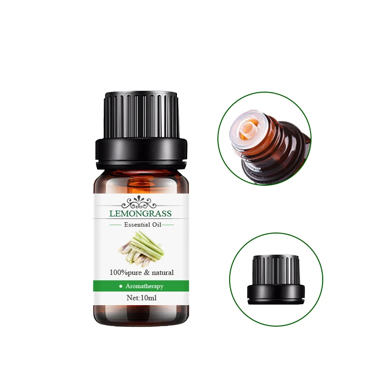 100% Pure Plant Extract Aroma Diffuser Essential Oil Private Label Body Massage 10ml Lemongrass Oil