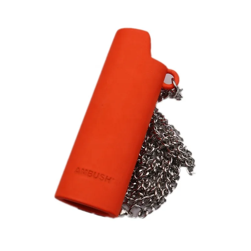 High Quality Custom logo Colorful Matte shiny gold silver black colorful J3 J5 Lighter Case with Necklace chain