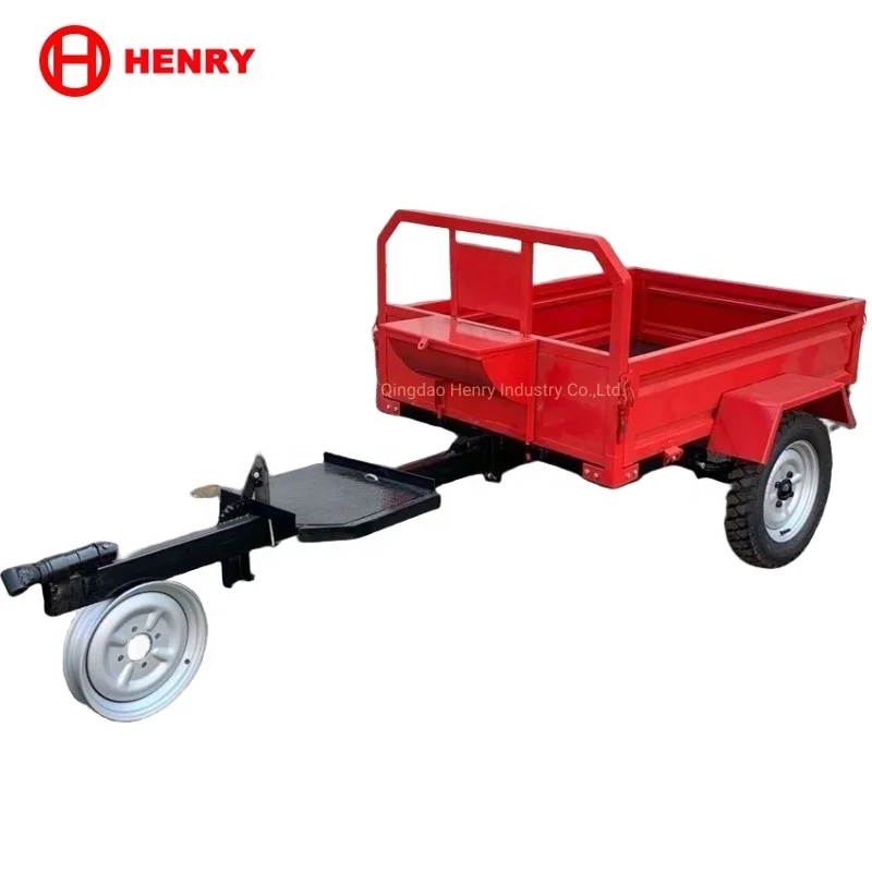 Small agricultural tractor trailer Light-Duty CE Approved 7C-0.5 7cx-1.5  Farm Dump Trailer for Tractor