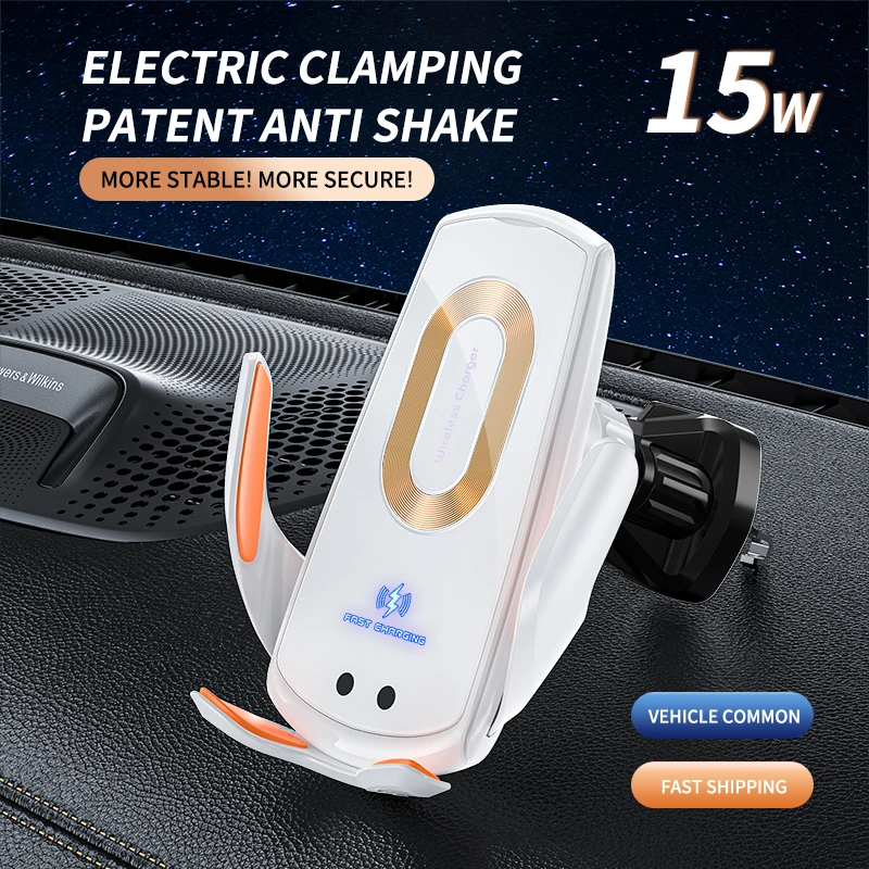 New 15W car wireless charger gravity car phone holder iphone wireless charger Stand Super fast charging Mobile phone accessories
