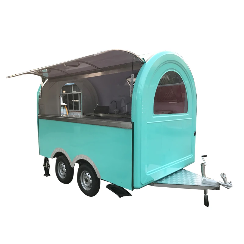 professional festival street hot dog cart/caravan trailer electric switch manufacturing machine /hand push food cart