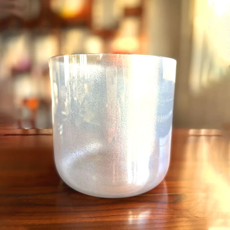 AMAZING Sound Bowl Set Meditation Singing Alchemy Silver Crystal Quartz Bowl Meditation Mother of Platinum Music Bowl