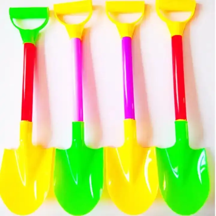Hot selling plastic sand short handle beach shovel toy outdoor portable mini set toy beach shovel