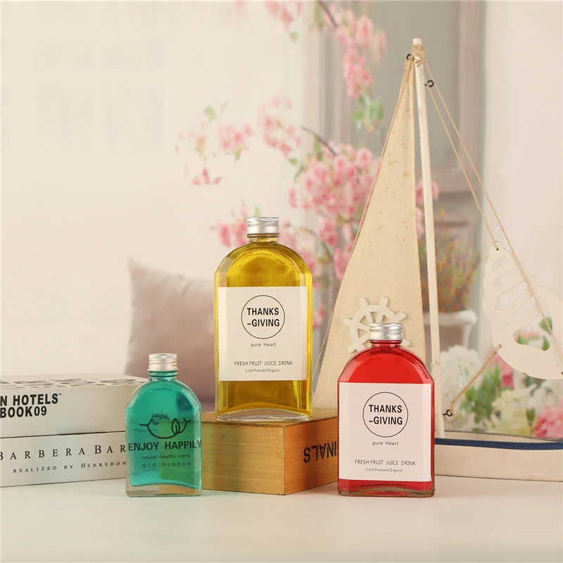 Manufacturer Customized Logo Bottle E Juice Milk Bottle 300 Ml Glass Bottle Beverage