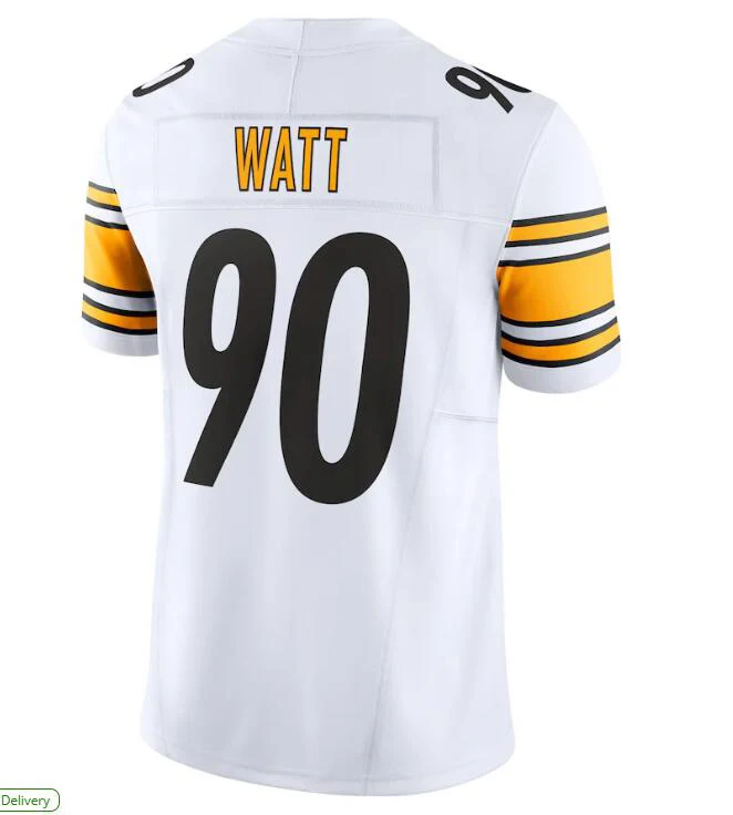 Stitched American Football Jerseys Pittsburgh 39 Fitzpatrick 43 Polamalu 86 Ward 88 Freiermuth 90 Watt 92 Harrison