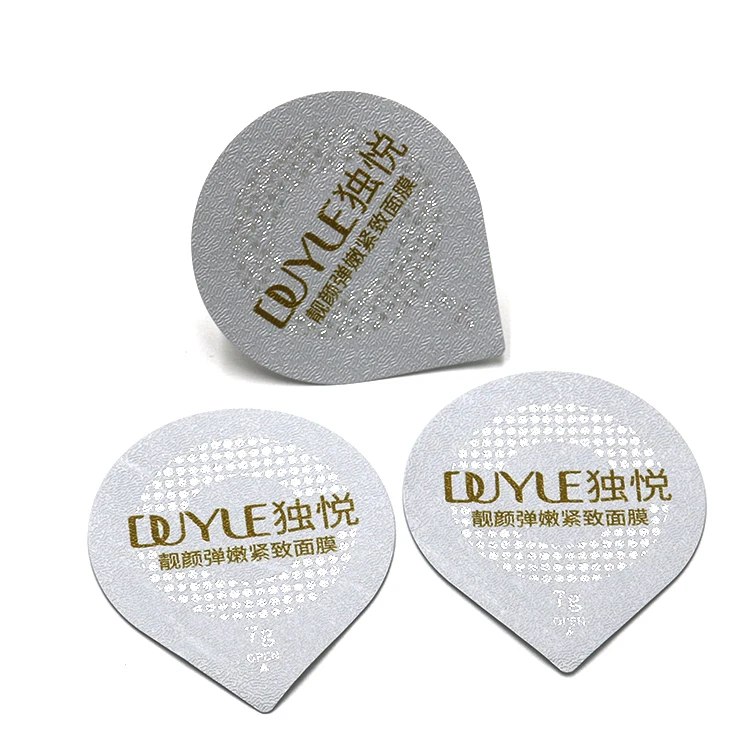 Heat seal die cut piece aluminium foil lids for packing