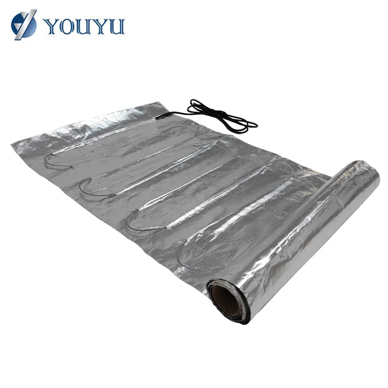 12v heat mat aluminum fabric electric heating mat bathroom warming undefloor heating mat