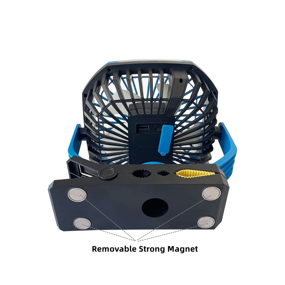 Multifunctional Rechargeable lithium battery portable outdoor camping tent clips fanlight  5V fan