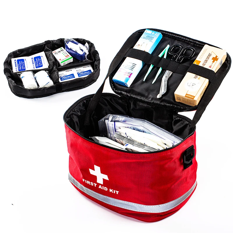 Earthquake&Disaster First Aid Kit with a Carrying Bag, Family&School&Workplace Emergency Prep Medical Set, IFAK in Car