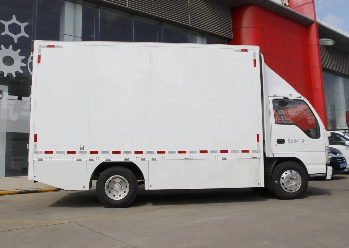 Pure electric power 4*2 lhd ISUZU 5 tons refrigerated van truck