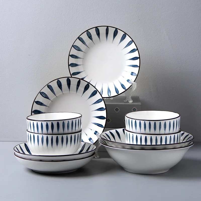 Factory Direct Sale  Ceramic Dish & Plate Wedding Tableware bowls Ceramic Plate Set
