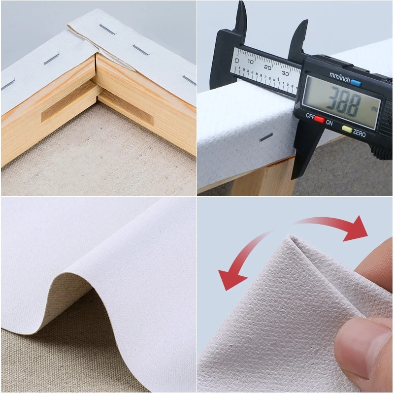 Растягивающийся художественный холст для масляной живописи, размер 20x20 см