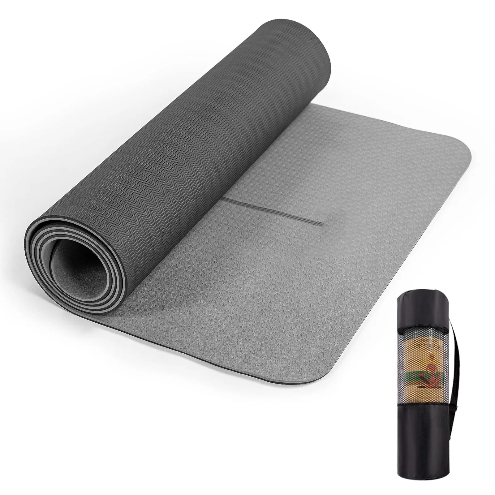 Eco Friendly Custom Logo Low Price Wholesale Pilates Mat Anti Slip Eco Friendly Fitness Exercise TPE Yoga Mat