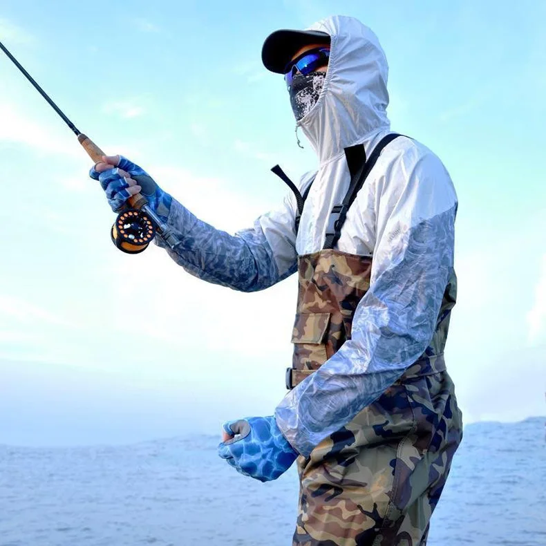 
Wholesale fishing gloves sunscreen UV protection breathable outdoor fishing and cycling sports half-finger gloves 