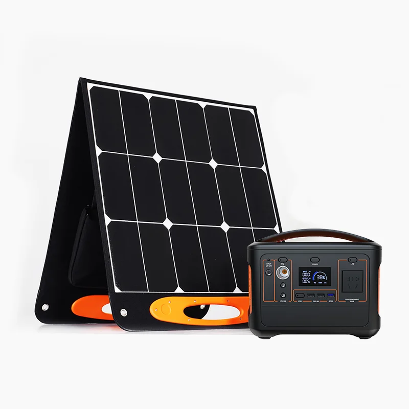 500W 220V 110V Portable Power Station Solar Generator Lithium Battery Backup pairing with 2 SolarSaga 100a solar panels