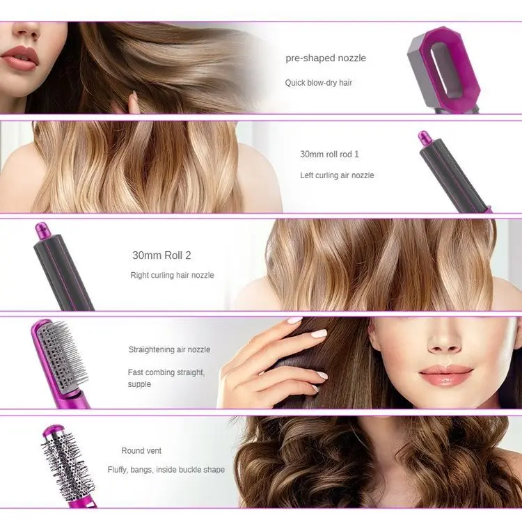 Premium High-Speed Hair Dryer Five-in-One Electric Hair Dryer Portable Hair Dryer with Factory Outlet