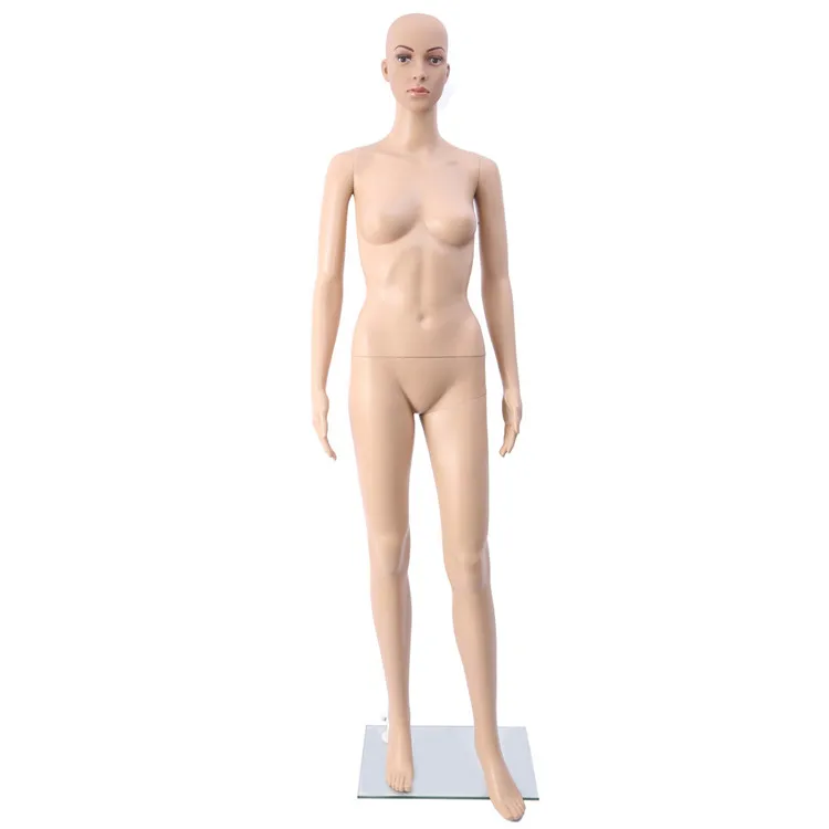 Good quality cheap clothes store full body sexy skin color woman dummy mannequin for sale