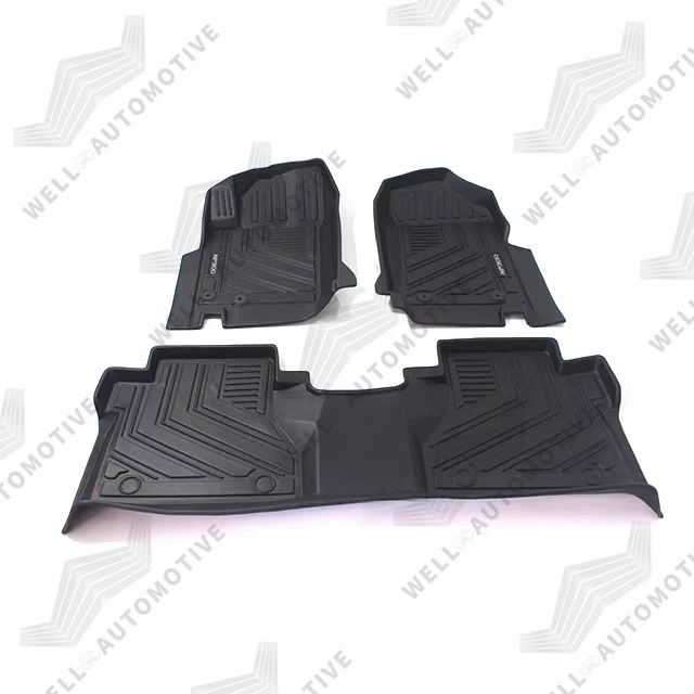 Новейшие автомобильные коврики для внедорожников набор резиновых ковриков с защитой от царапин водонепроницаемые на 4 двери navara np300 2016 +