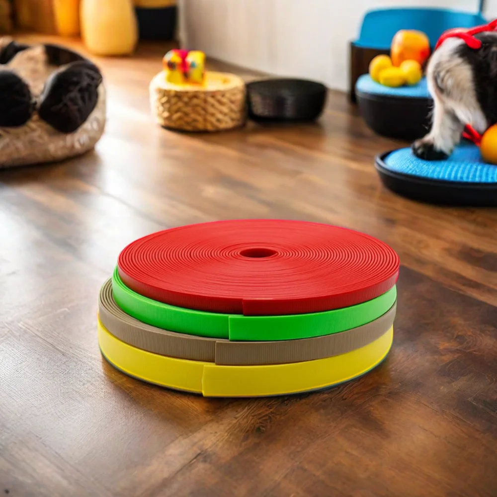 Strong Waterproof PVC Coated Nylon Webbing Multiple Color Sizes Western Style Horse Halter Bridle and Rein Equestrian Supplies