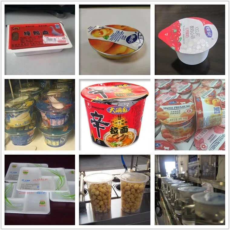 bubble gum filling plastic can filling cup shape external packing filling and sealing machine