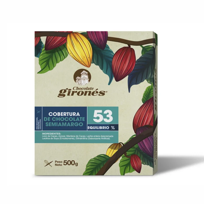 GIRONES Best Seller Delicious Semisweet Chocolate Coverture 53% Colombia Origin