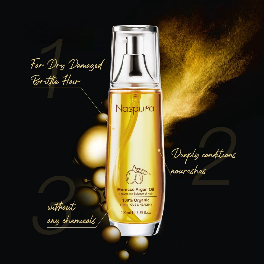 wholesale argan oil from morocco HAIR repairing Hair Oil Brightness Treatment