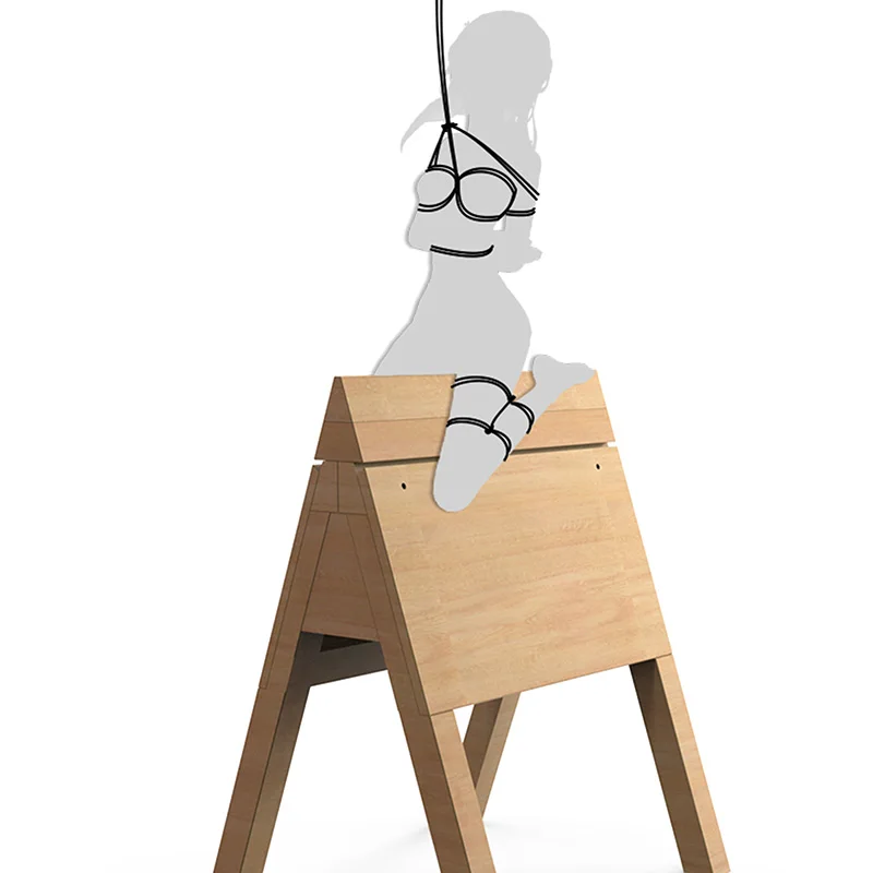 SM Spanish Donkey Sex Furniture Aid Stool Position Prop Erotic Game Dungeon Paly