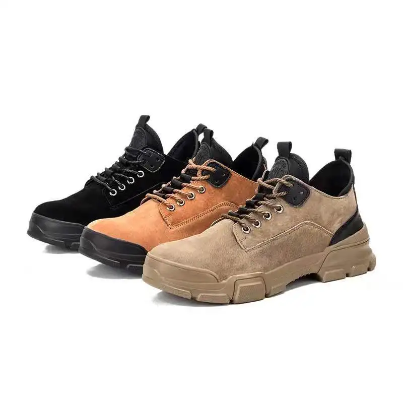 
Factory Outlet High Quality Wear-Resistant And Breathable Anti-puncture Full Season Light Weight Safety Shoes For Men 