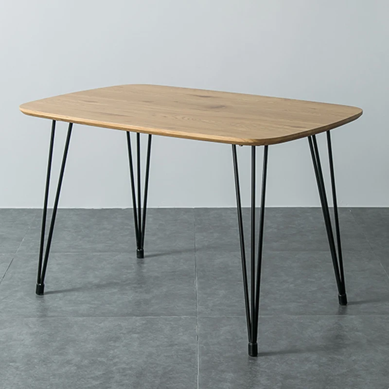 New Fashion Dining Furniture Table Set Modern Nordic MDF Desktop Tables and Chairs for