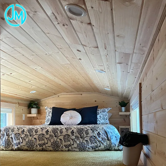 Modern 2 Story Prefab Light Steel Loft Trailer Travel Mobile Home Caravan Mobile Modular Mini Tiny House On Wheels