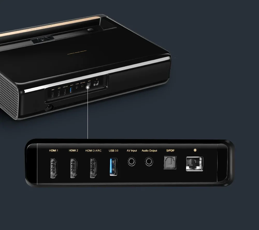 Домашний кинотеатр Wemax A300 4K UST, лазерный проектор с 150 дюймовым экраном XYscreen PET grid ALR, продажа с тонкой рамкой