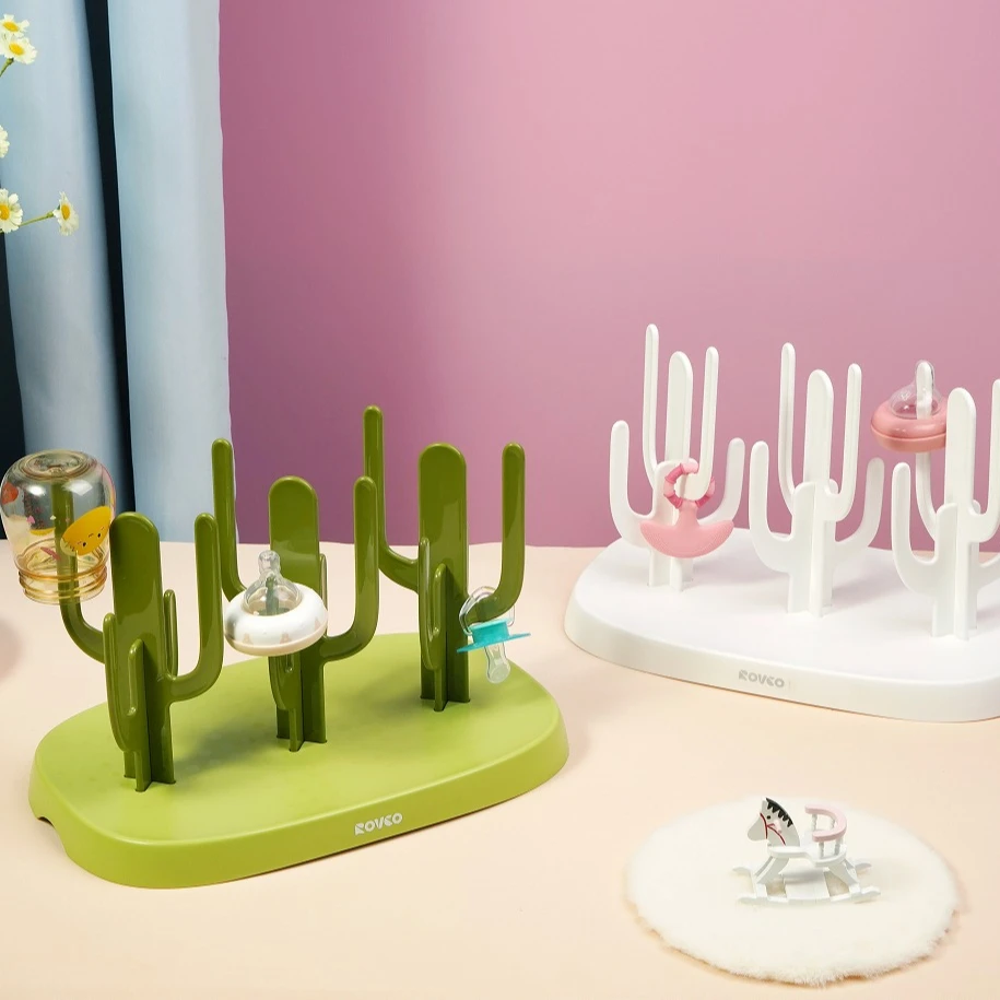 RK-N6018 BPA Free Nipples Easy Cleaning Feeding Accessories Dryer Holder Baby Bottle Drying Rack