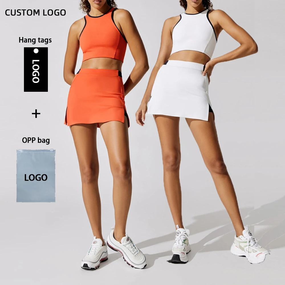 Новые женские платья для йоги и тенниса комплект из 2 предметов мини-юбка спортивные