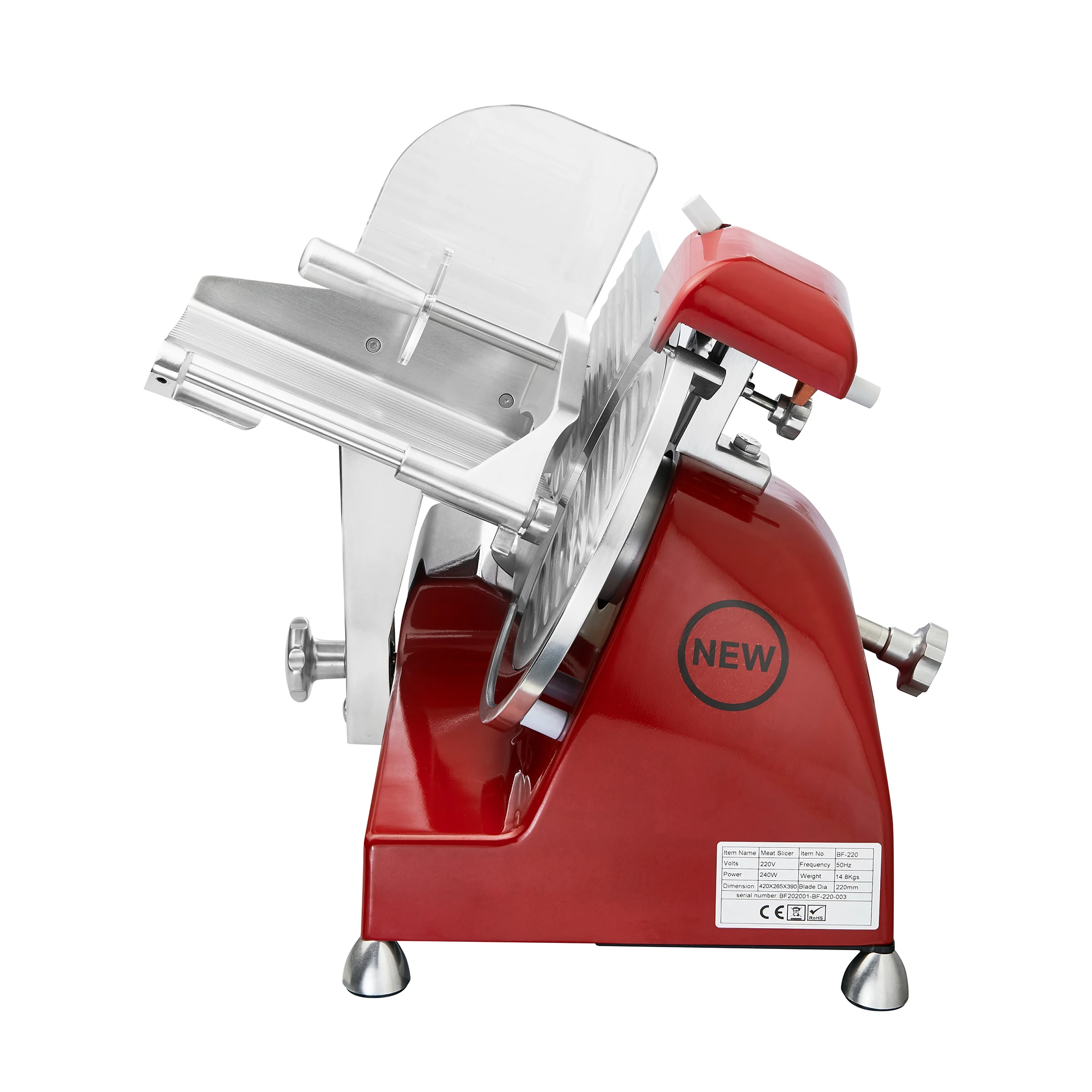 Woomaster Commercial Automatic Food Meat Slicer with finger protection