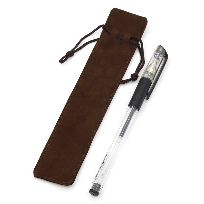 High quality velvet pen pouch velvet gift pencil bag velvet jewelry bag custom logo for jewelry pen fork bag