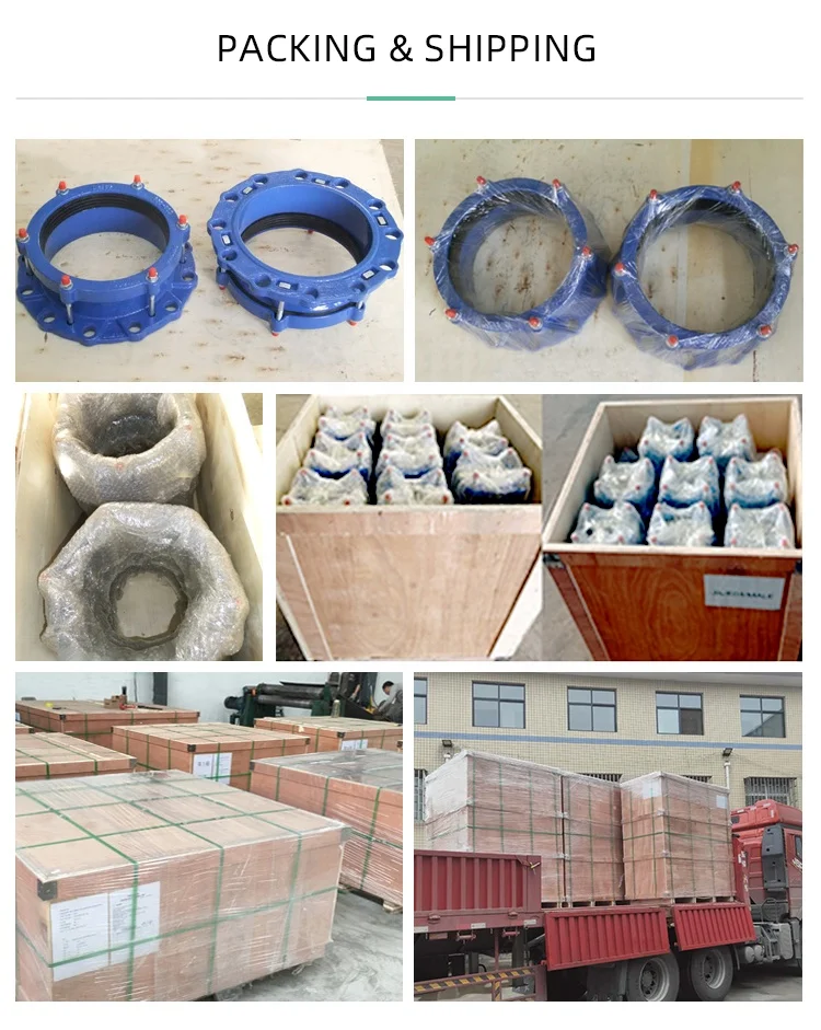Stainless Flange Quick Dedicated Flange Wide Range Universal Joint Dresser Coupling Universal Flange Adaptor