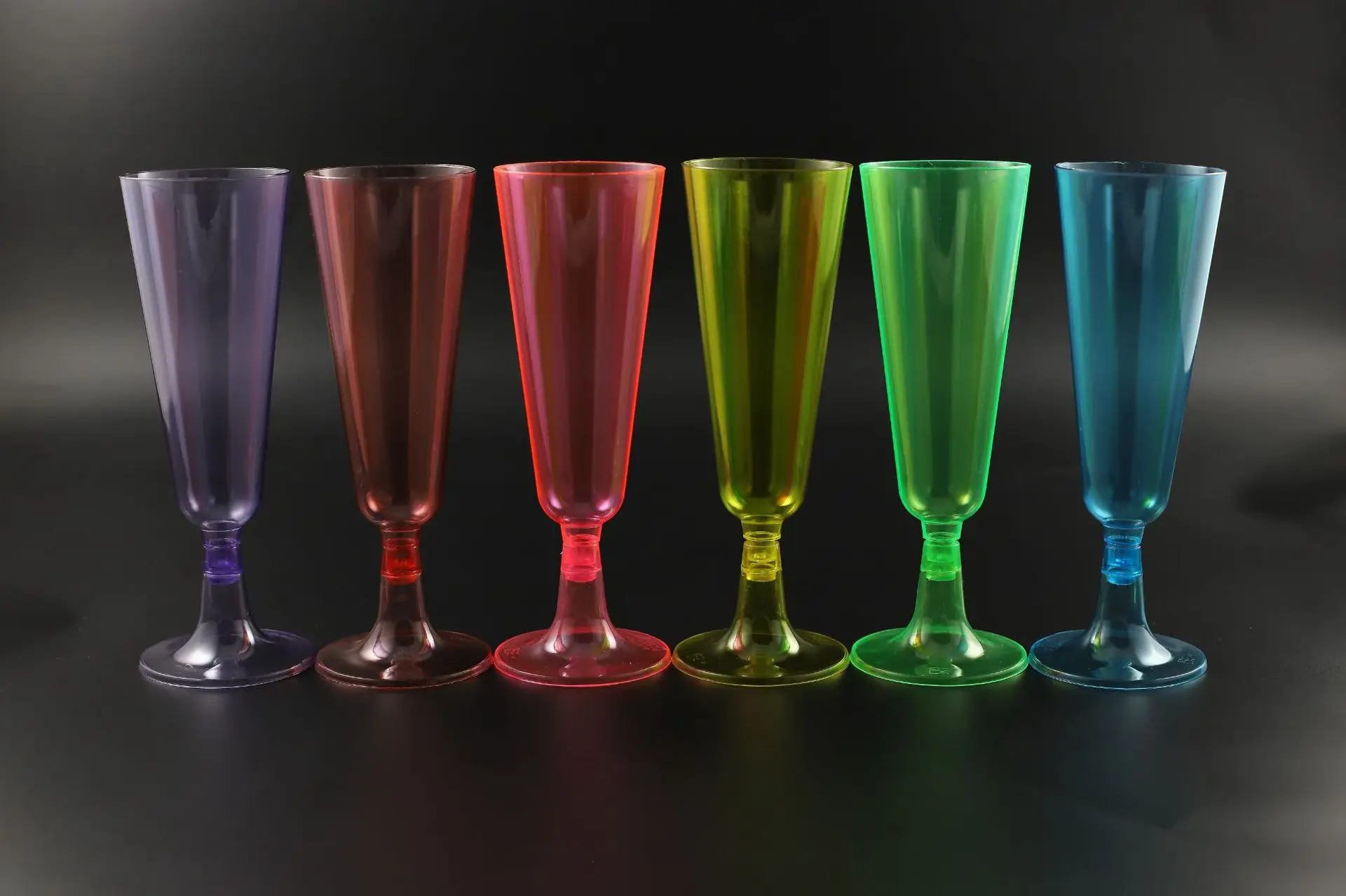 Custom Fashion Plastic Transparent Disposable Drinking Cup Disposable Transparent Plastic Champagne Cup For Party