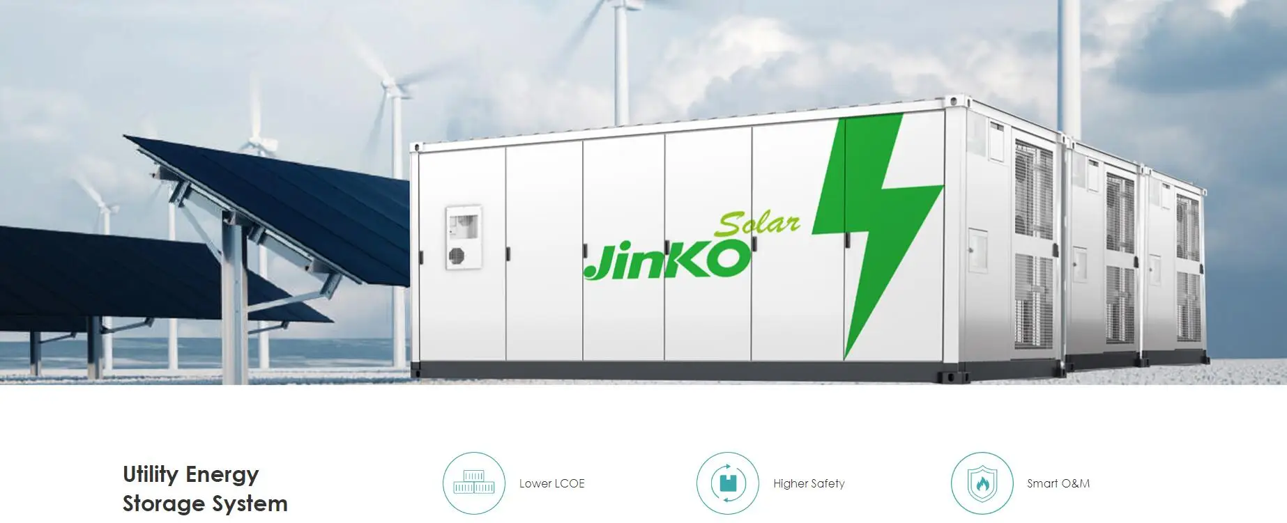 JINKO Liquid Cooling energy storage system 1000V solar storage system ESS lithium battery 3440kWh 1228V SOLAR POWER STATION